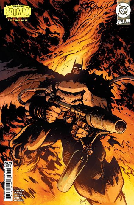 Absolute Batman 2025 Annual #1 (One Shot) Second Printing Cover B Daniel Warren Johnson Flamethrower Card Stock Variant | 20 January 2026