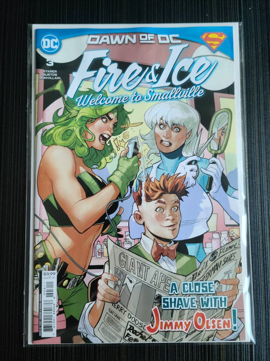 火與冰 歡迎來到超人前傳 #3 (共 6) 封面 A Terry Dodson