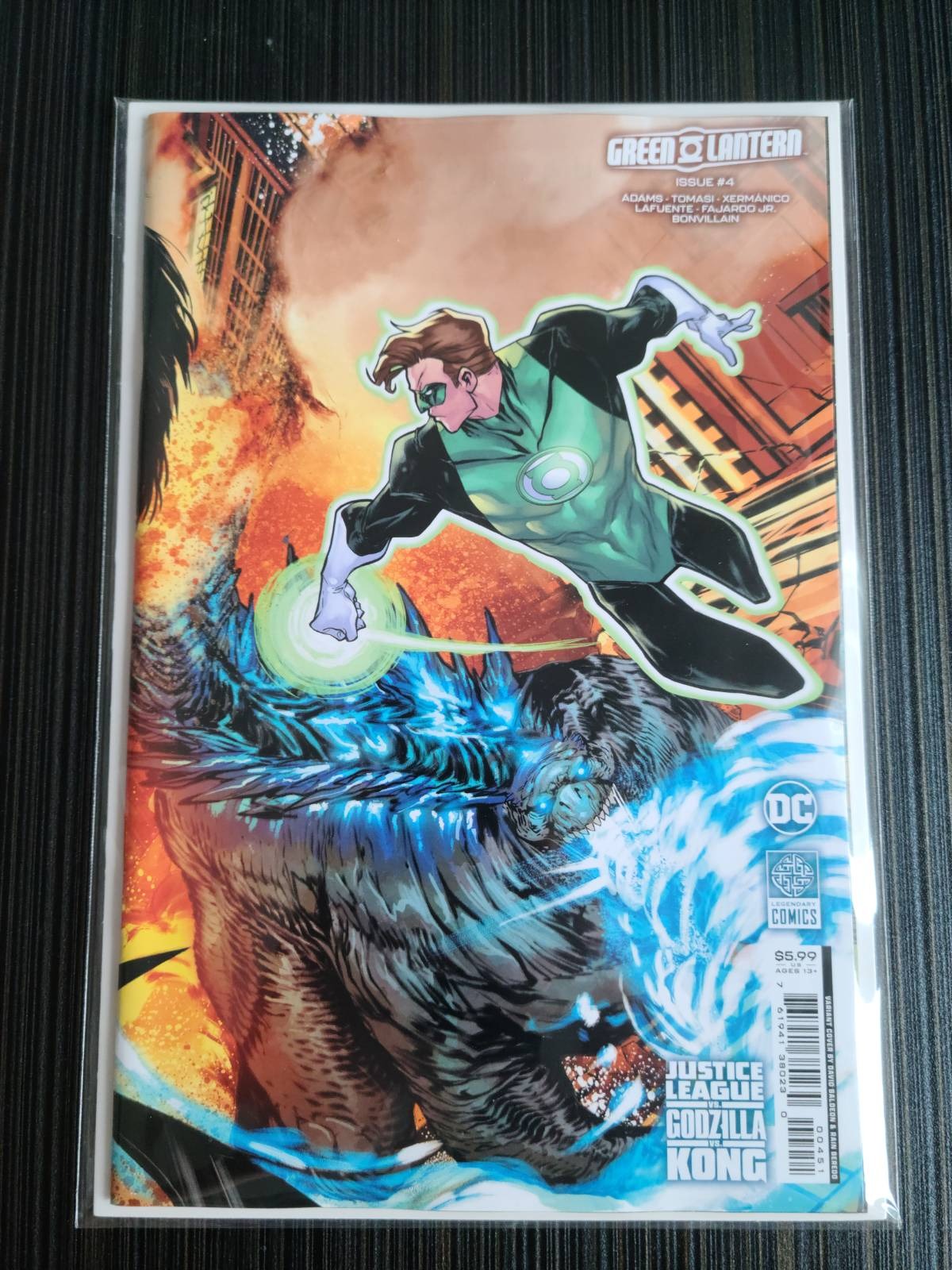 Green Lantern #4 Cover E Justice League vs Godzilla vs Kong Card Stock Variant