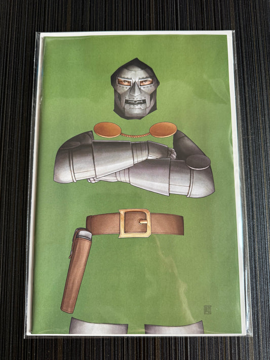 One World Under Doom #1 John Tyler Christopher Negative Space Virgin Variant