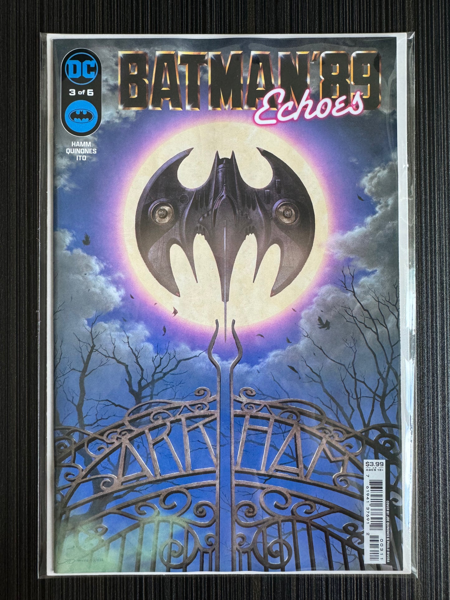 《蝙蝠俠 89 迴響》#3(共 6 張)封面 A Joe Quinones 和 Paolo Rivera