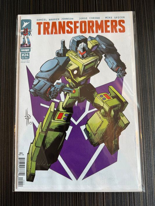 Transformers #24 2nd Printing Cover A Jason Howard Decepticon