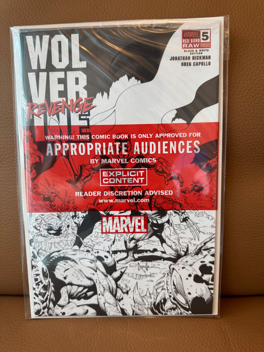 Wolverine- Revenge - Red Band- Raw - Black & White Edition #5