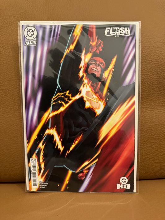 Flash #28 Cover B Eric Canete Card Stock Var (DC K.O.)