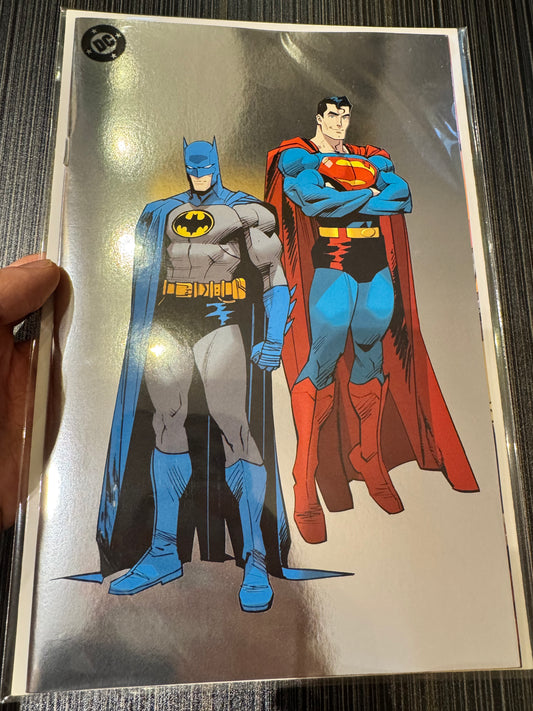 Batman Superman Worlds Finest #49 封面 F Dan Mora 角框局部燙金變體版