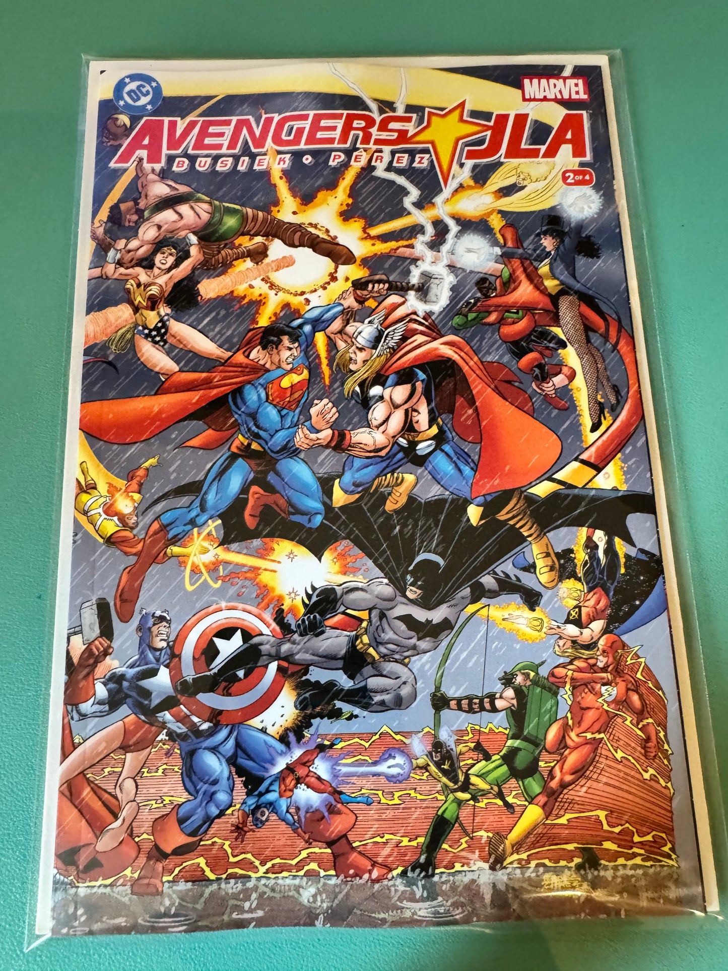 Avengers JLA #2 (of 4) Facsimile Edition Cover A George Perez