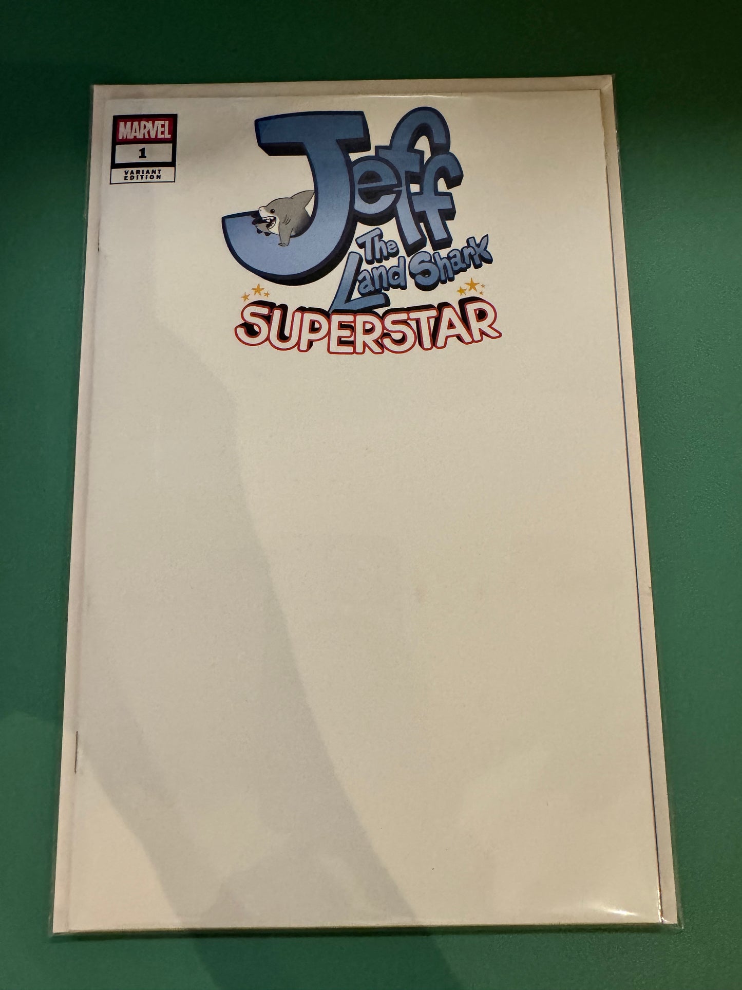 Jeff The Land Shark: Superstar #1 Blank Cover Variant