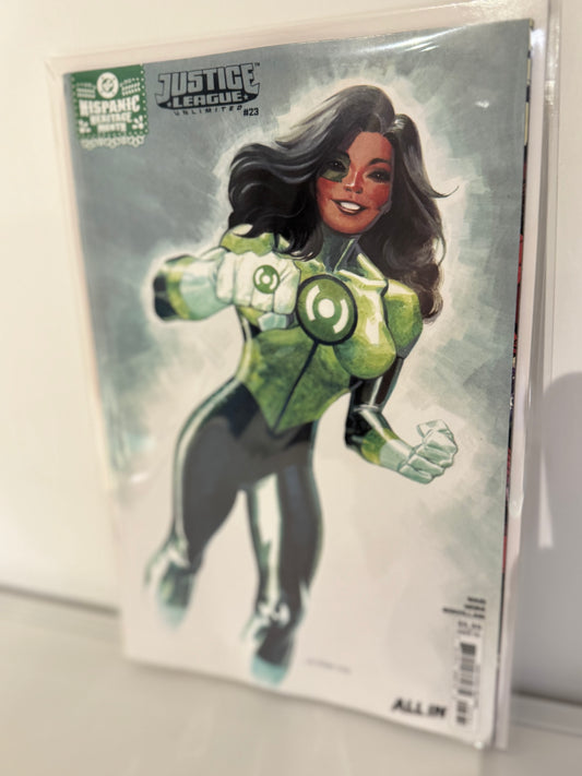 Justice League Unlimited #23 Cvr F Jose Ladronn Hispanic Heritage Month Card Stock Variant