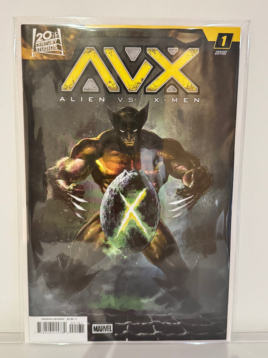 《異形對決X戰警》第1期 Alan Quah 海報致敬版封面