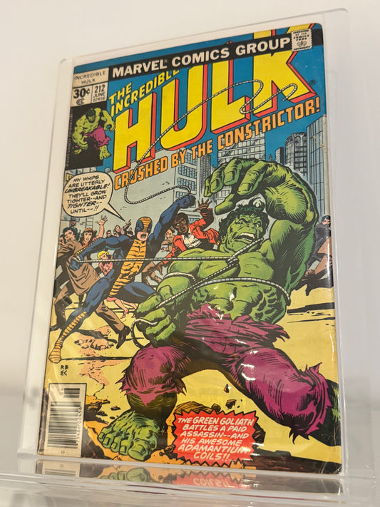 The Incredible Hulk #212 (1977) - Key Issue! 1st appearance of Constrictor!