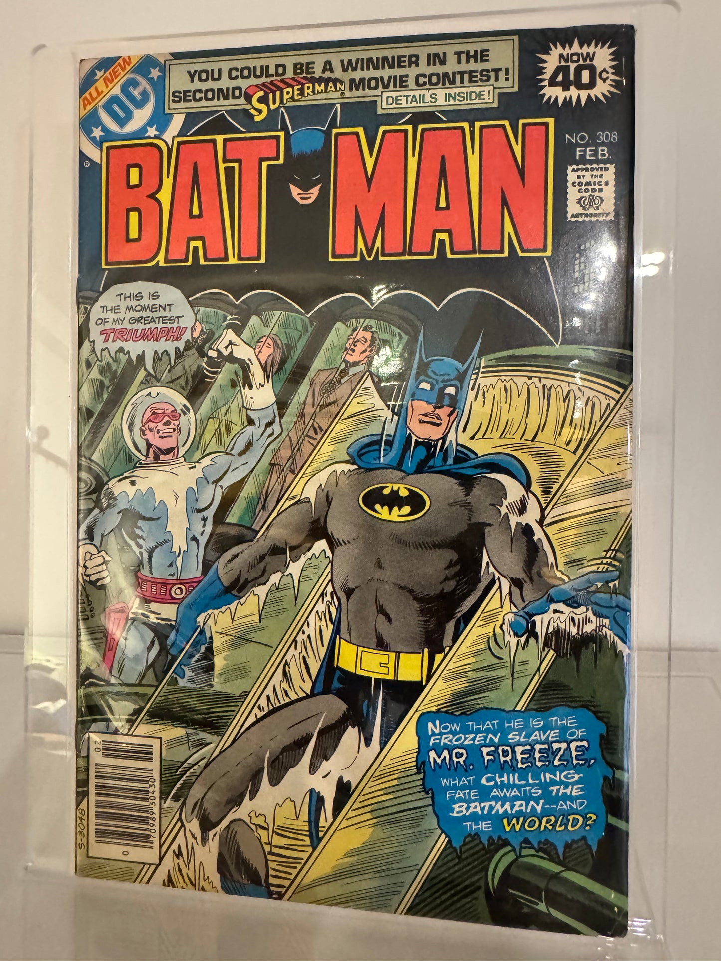 Batman #308 (1978) - Key Issue! Featuring Mr. Freeze!