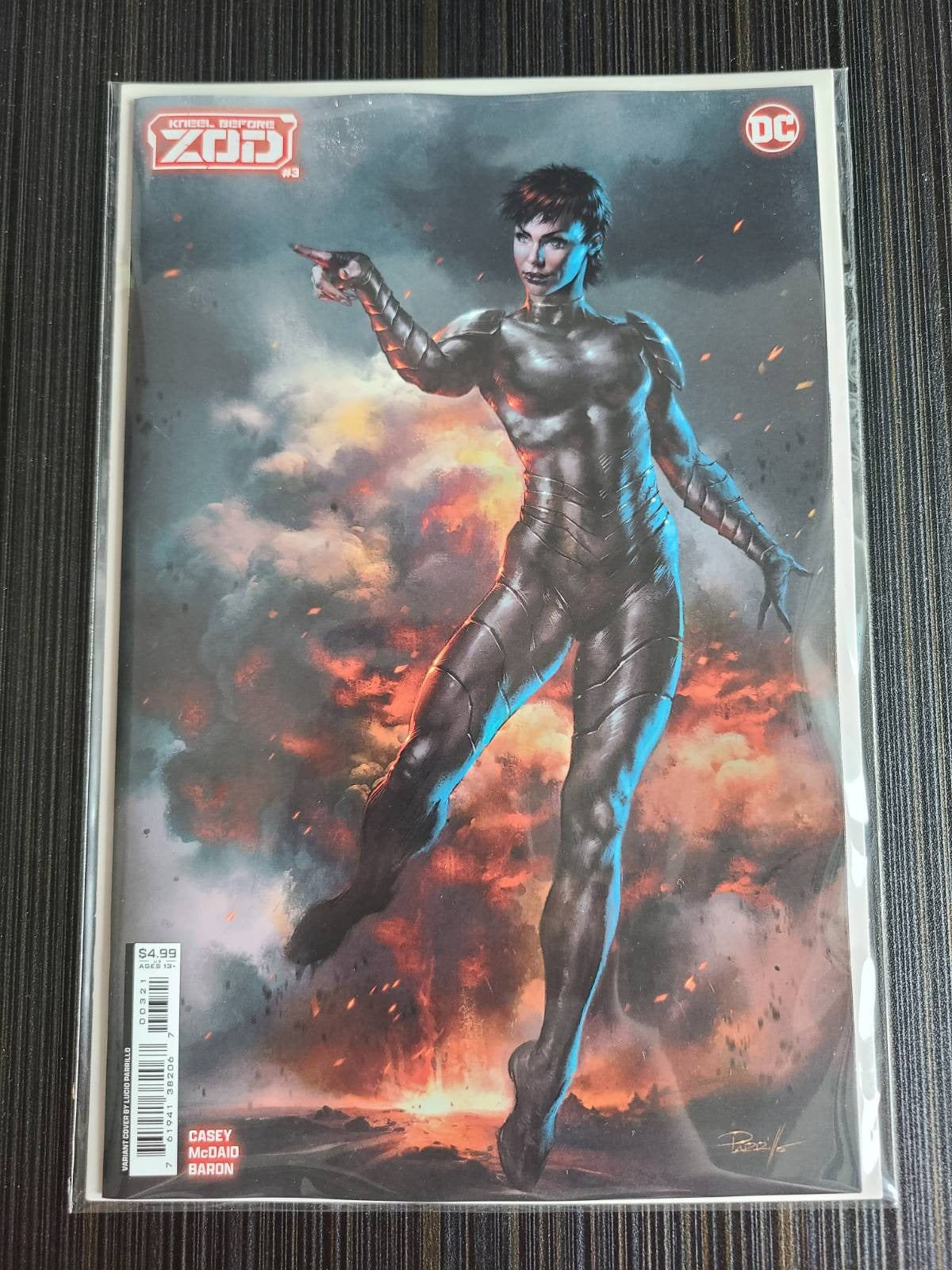 Kneel Before Zod #3 (of 12) Cover B Lucio Parrillo Card Stock Variant