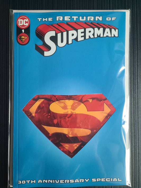 Return of Superman 30th Anniversary Special #1 (One Shot) Cover B John Giang Cyborg Superman Die-Cut Variant