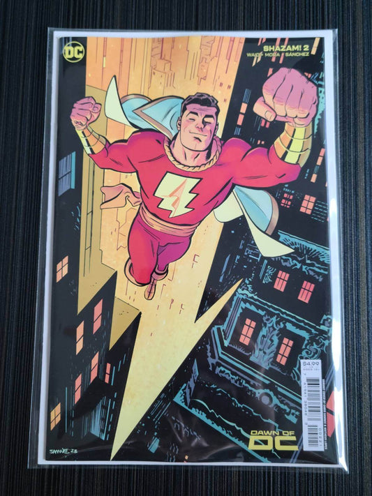 SHAZAM #2 CVR B CHRIS SAMNEE CARD STOCK VAR