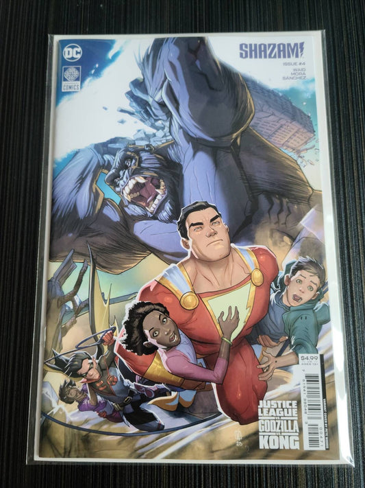 Shazam #4 Cover G Pete Woods Justice League vs Godzilla vs Kong Card Stock Variant