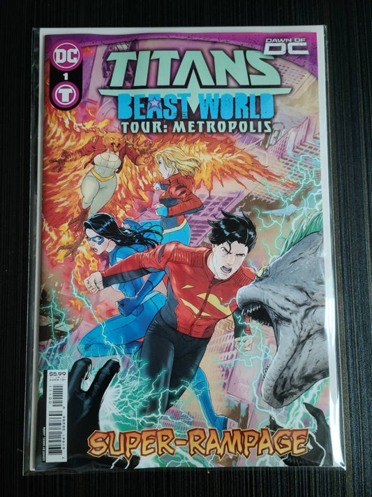 Titans Beast World Tour Metropolis #1 (One Shot) Cover A Mikel Janin