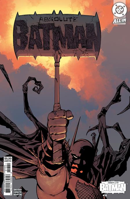 《绝对蝙蝠侠》第18期封面D（朱塞佩·卡穆科利绘制，卡纸变体版）| 2026年3月10日