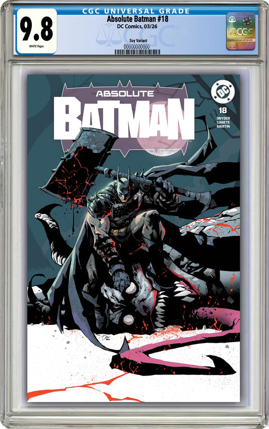 ABSOLUTE BATMAN #18 CGC 9.8 Dexter Soy Megacon Variant Cover