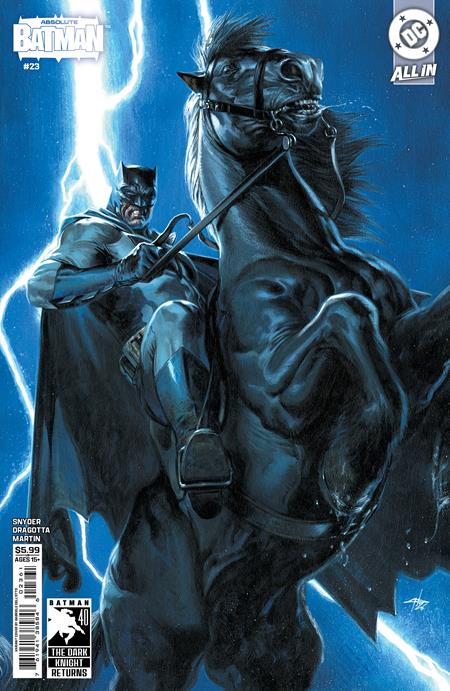 Absolute Batman #23 Cvr E Gabriele Dell Otto 黑暗骑士归来 40 周年纪念卡纸变体 | 2026 年 8 月 11 日