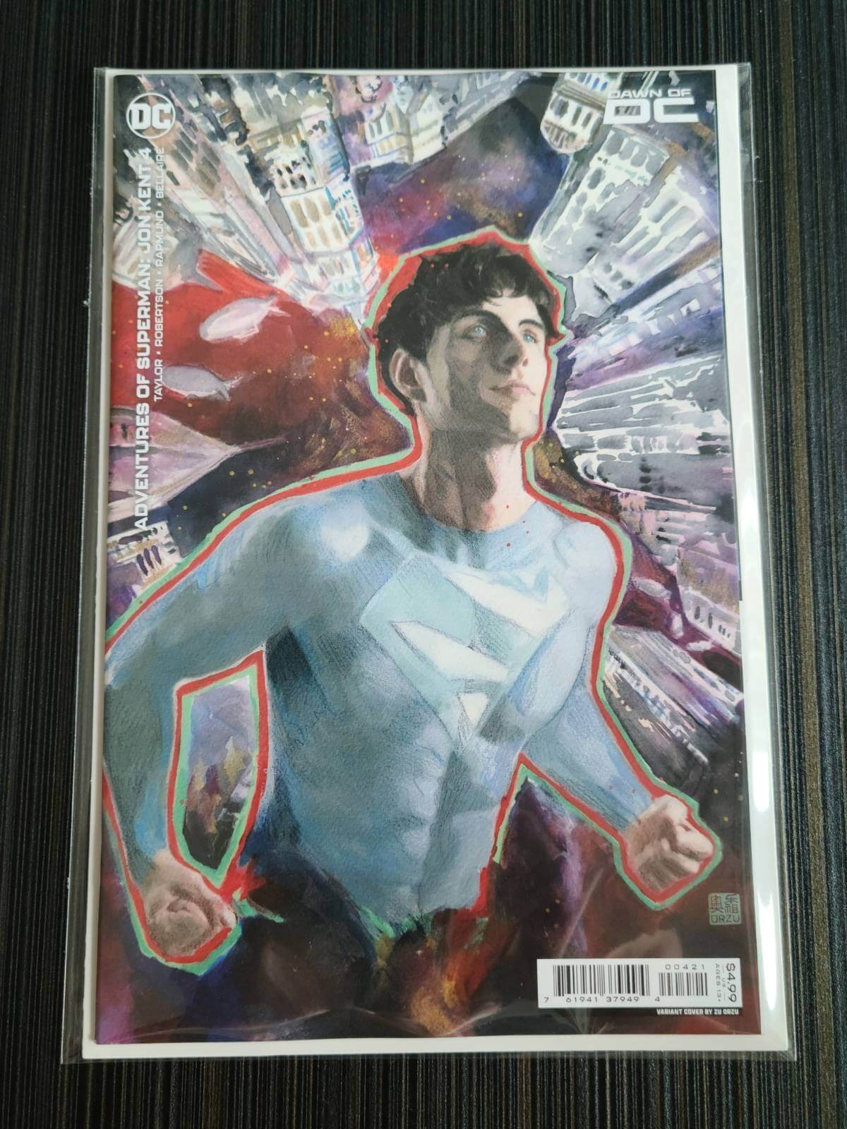 ADVENTURES OF SUPERMAN JON KENT #4 (OF 6) CVR B ZU ORZU CARD STOCK VAR