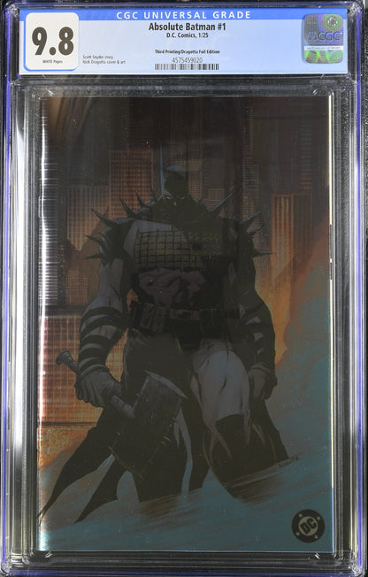 《絕對蝙蝠俠》第一期 第三刷 箔面 CGC 9.8