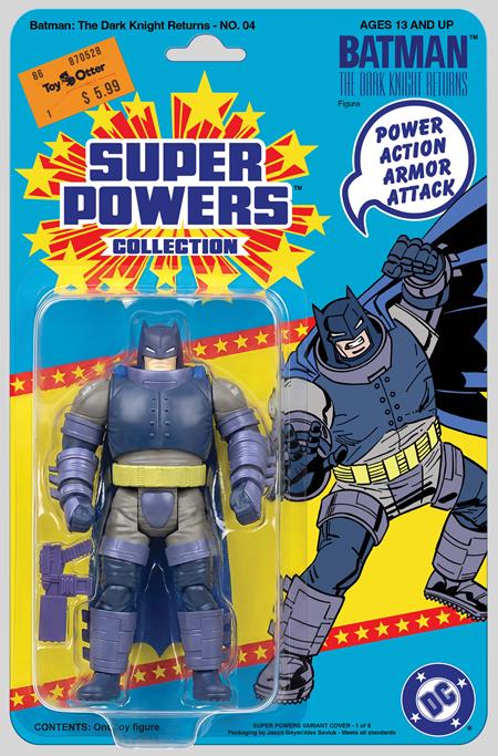Batman The Dark Knight Returns #4 (of 4) Facsimile Edition Cover B Jason Geyer & Alex Saviuk Dark Knight Returns Armored Super Powers Action Figure Card Stock Variant | 26 May 2026