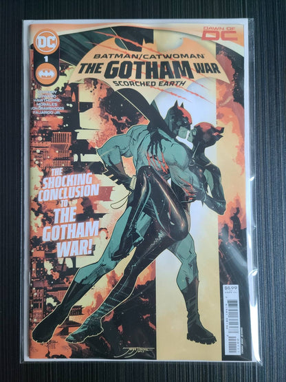 蝙蝠俠 貓女 高譚戰爭 焦土 #1（一擊）封面 A Jorge Jimenez