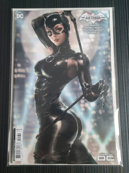 蝙蝠俠貓女哥譚戰爭焦土#1（一擊）封面 C 肯德里克昆卡林卡紙變體