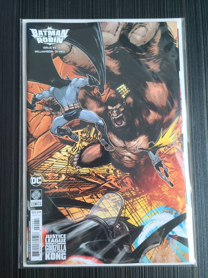 Batman and Robin #2 Cover H Justice League vs Godzilla vs Kong Card Stock Variant
