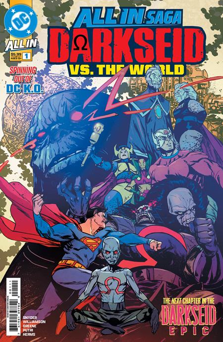DC All In Saga 達克賽德大戰全世界 #1 (單刊) 封面 A Sanford Greene | 2026年10月27日