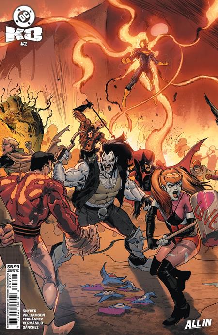 DC K.O. #2 (of 5) Second Printing Cover B Javi Fernandez Connecting Card Stock Variant | 28 April 2026