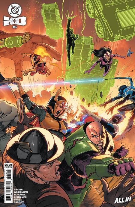 DC K.O. #5 (of 5) Second Printing Cover B Javier Fernandez Connecting Card stock Variant | 28 April 2026