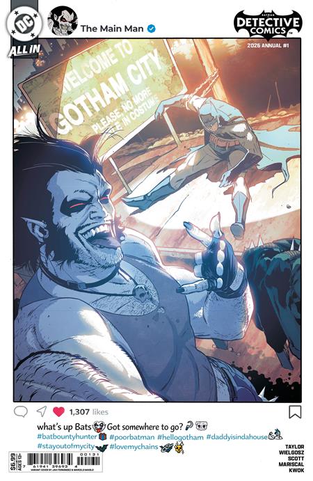 Detective Comics 2026 年刊 #1 (一次性) CVR C Javier Fernandez 封面卡紙變體 | 2026 年 7 月 28 日