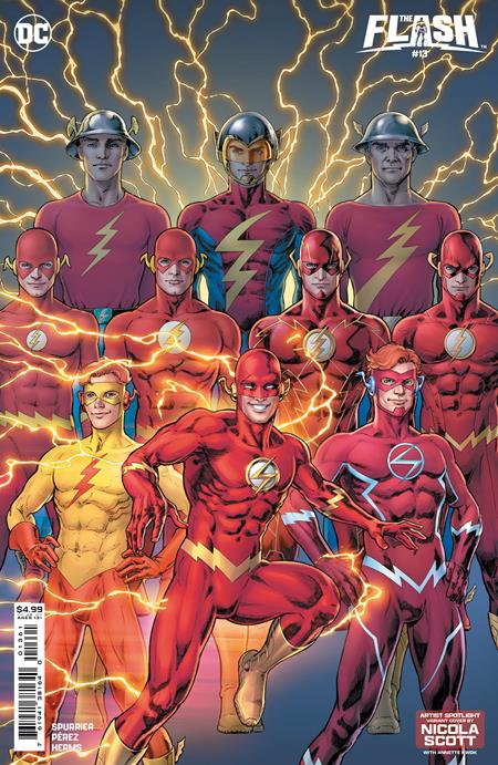 Flash #13 封面 D Nicola Scott 藝術家聚光燈卡片紙變體 | 2024 年 9 月 24 日