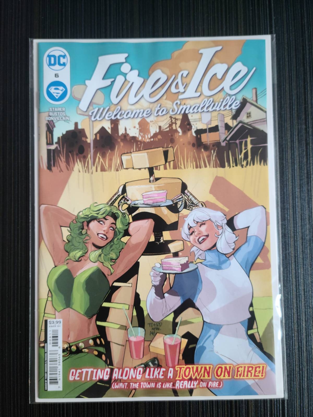 火與冰 歡迎來到超人前傳 #6 (共 6) 封面 A Terry Dodson