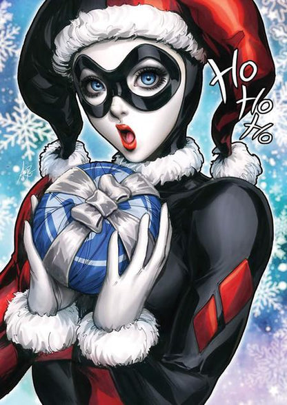 harley quinn card sleeves Harley Quinn #34 Cover C Stanley Artgerm Lau DC Holiday Card Special E – Marti Comics