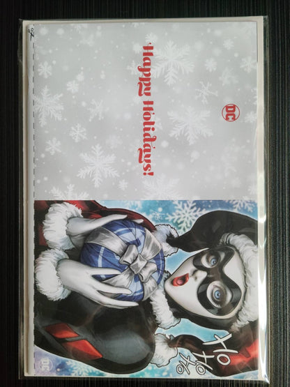Harley Quinn #34 Cover C Stanley Artgerm Lau DC Holiday Card Special Edition Variant