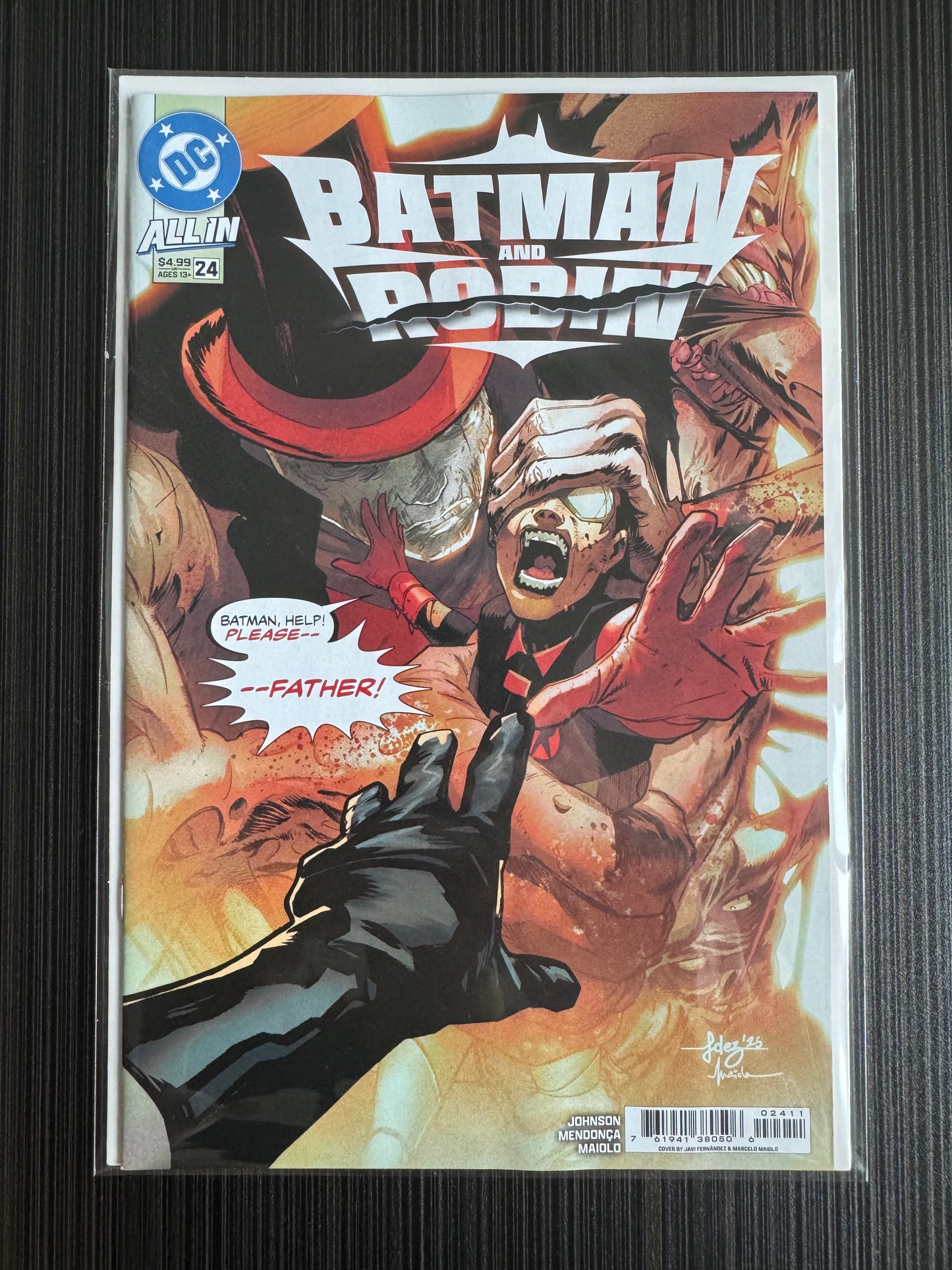 蝙蝠俠與羅賓#24 封面 A 哈維爾·費爾南德斯