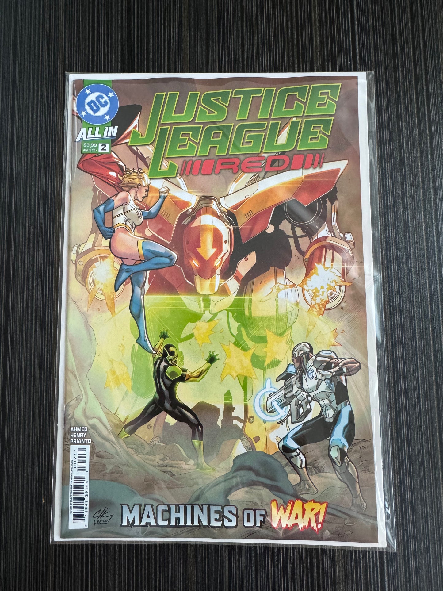 正义联盟红色#2（共6张）封面A 克莱顿·亨利