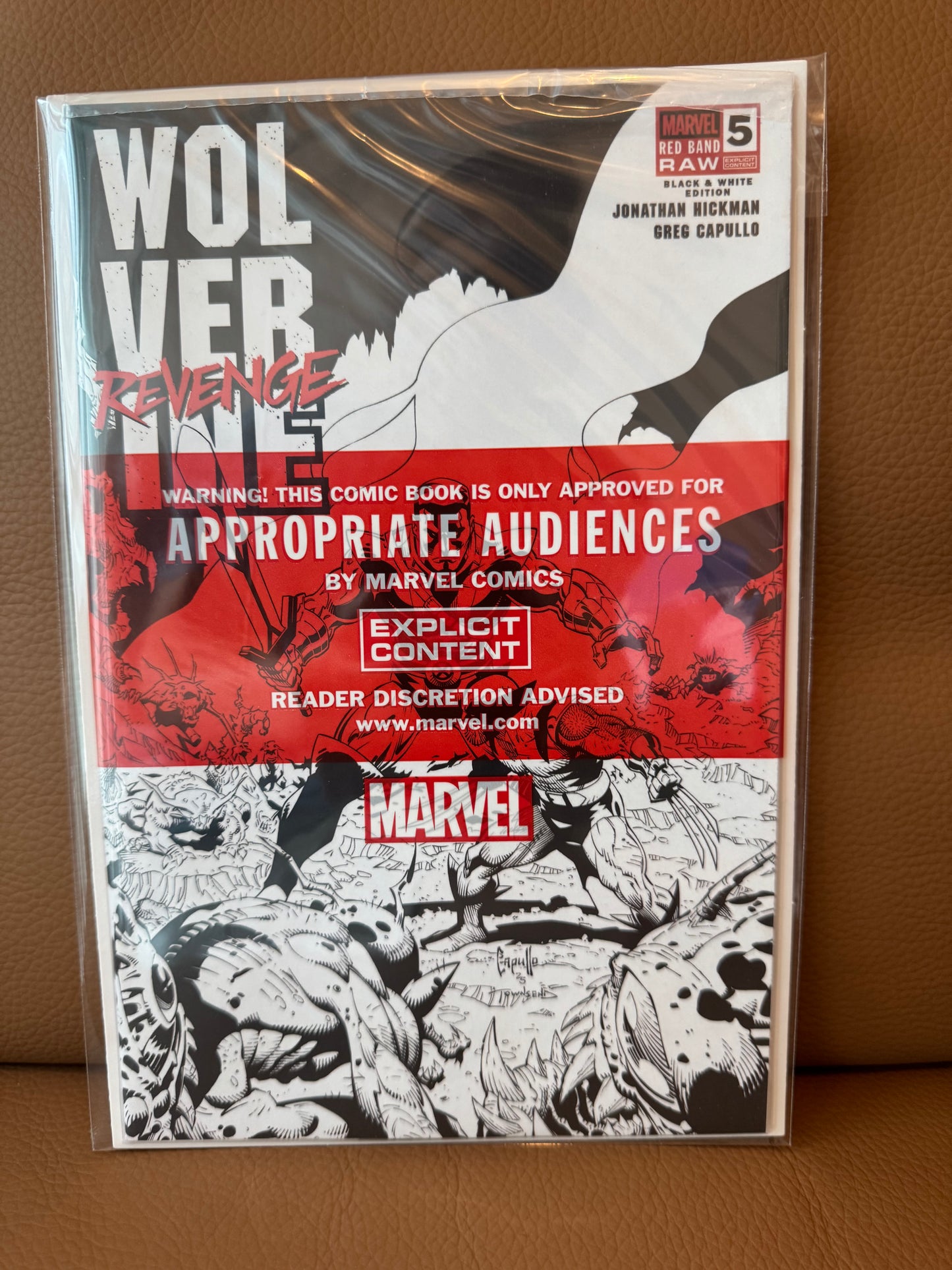 Wolverine- Revenge - Red Band- Raw - Black & White Edition #5