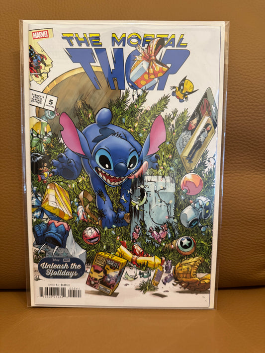 Thor #5 Humberto Ramos Disney Stitch Unleash The Holidays Variant