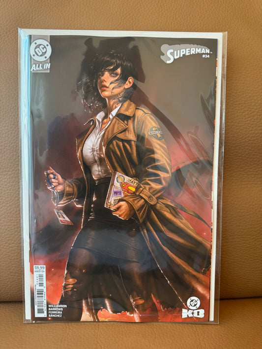 Superman #34 Cover B Kyuyong Eom Card Stock Variant (DC K.O.)