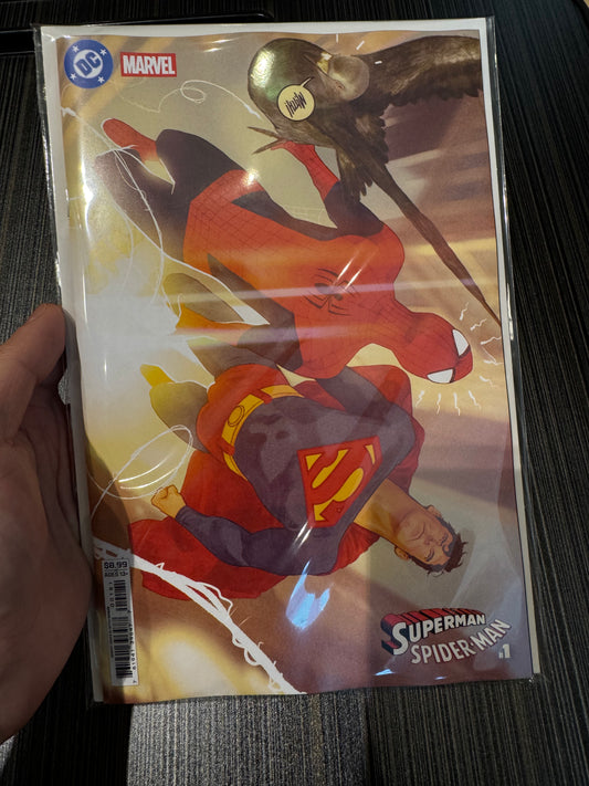 DC漫威超人蜘蛛侠#1（单期）封面H 米奇·格拉德斯卡纸变体版 | 2026年3月24日