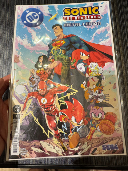 DC x Sonic The Hedgehog The Metal Legion #1 (of 5) Cover A Pablo M Collar
