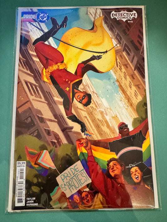 偵探漫畫 #1110 封面 D Angel Solorzano DC Pride 厚卡紙變體