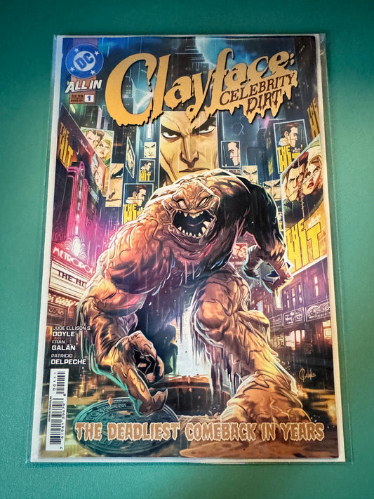 Clayface Celebrity Dirt #1 (共 6 期) 封面 A Fran Galan | 2026 年 7 月 7 日
