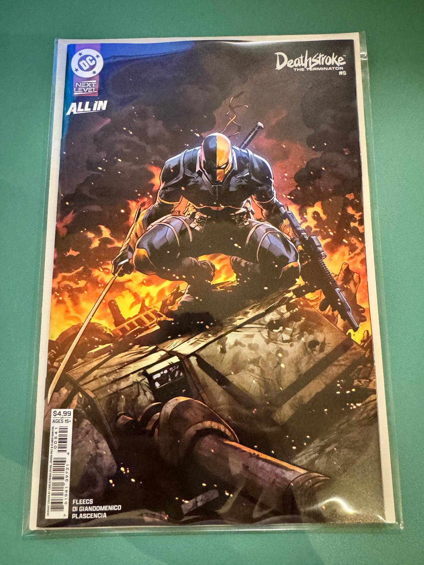 Deathstroke The Terminator #5 Cover D Carlo Pagulayan Card Stock Variant