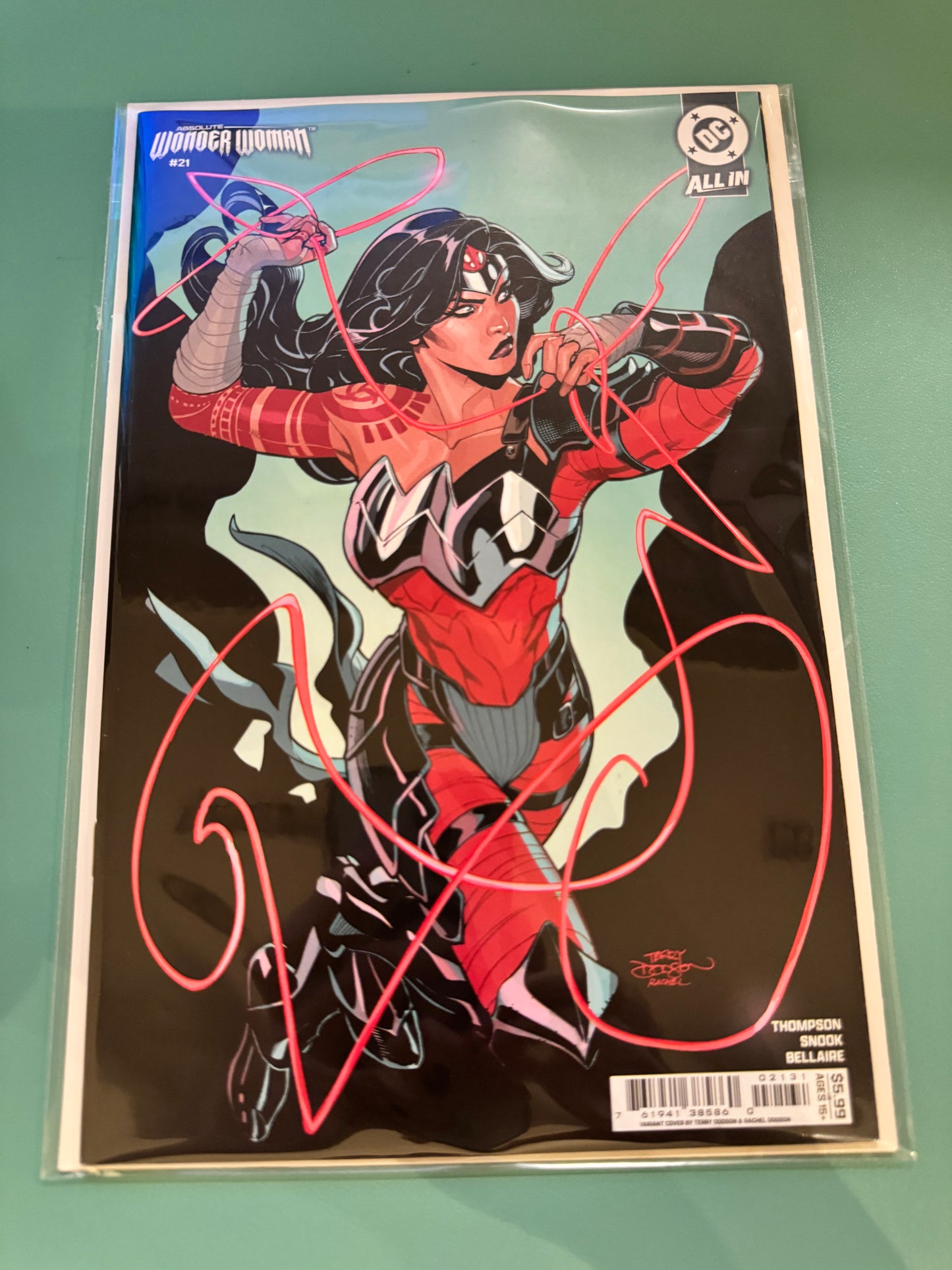 绝对神奇女侠 #21 Cvr C 特里·多德森 卡纸变体