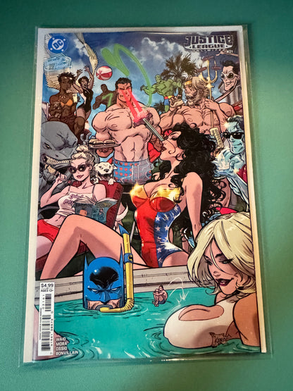 Justice League Unlimited #21 Cover F Kaare Andrews Swimsuit Card Stock Variant