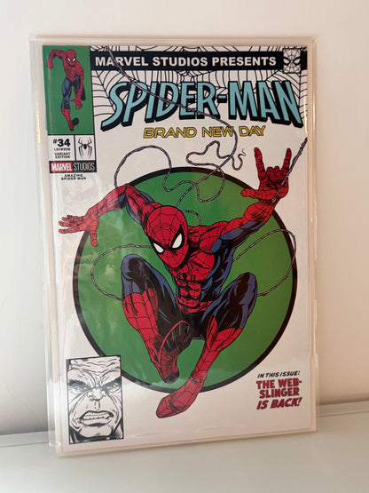 Amazing Spider-Man #34 Adam Stafford 蜘蛛侠：全新的一天 漫威影业变体封面